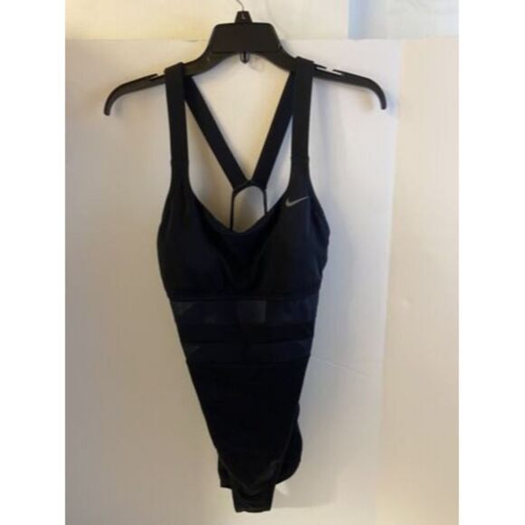Nike One Piece Racerback Swim Suit Women's Mesh Large - Picture 1 of 8
